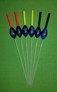 Paquete de 6 flotadores de vástago de fibra de vidrio redondos con margen de potencia (SRG104) - Imagen 1 de 2