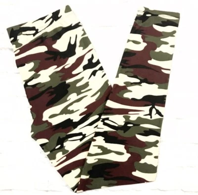 NUEVO CON ETIQUETAS Leggings militares de camuflaje beige suave mantecoso altos y curvilíneos XL Plus CAMO TC Foto 1 de 3