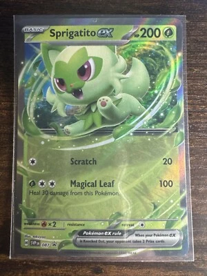 Sprigatito ex 087 Sv: Scarlet & Violet Promo Cards Holo - Image 1 of 2