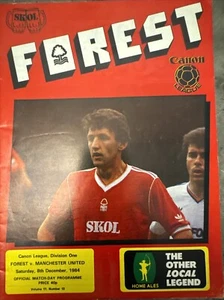 Nottingham Forest v Manchester United 08/12/1984 (Canon League Division One) - Picture 1 of 3