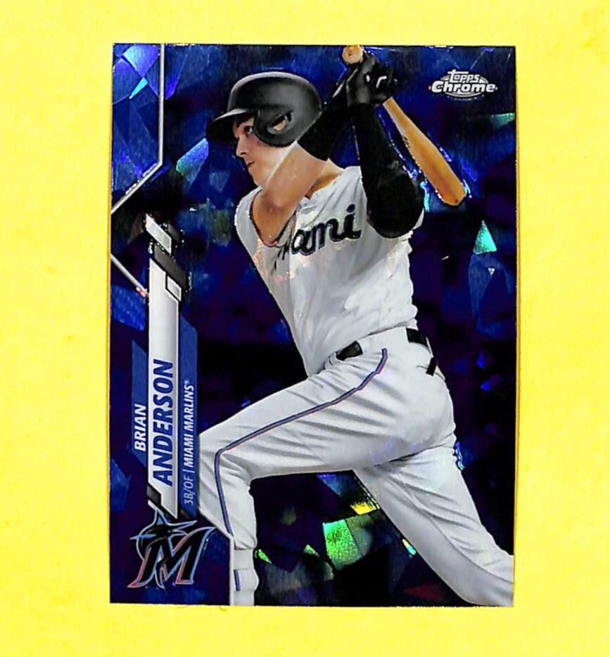 2020 Topps Chrome Sapphire #41 Brian Anderson Card Marlins - Image 1 of 1
