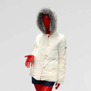 Damenjacke Elfenbein | Grau Kunstfell JLO by Jennifer Lopez Neu mit Etikett - Bild 1 von 4