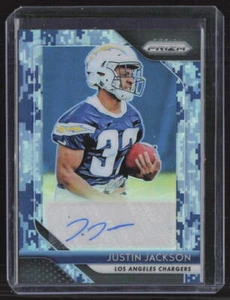 2018 Panini Prizm #RA-JU Justin Jackson Camo Auto /25 - Picture 1 of 2