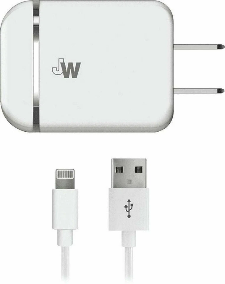 NUEVO Cargador de Pared Solo Inalámbrico Doble USB AC 17 Watt Cable de 5 pies Blanco para iPhone Foto 1 de 4