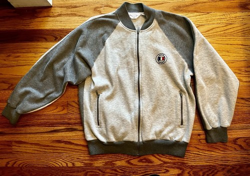Giacca felpa full zip Christian Dior Monsieur vintage grigio chiaro e scuro grande