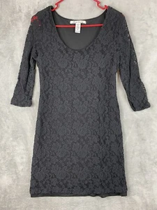 American Rag Womens Medium M Black Floral Dress - Picture 1 of 9