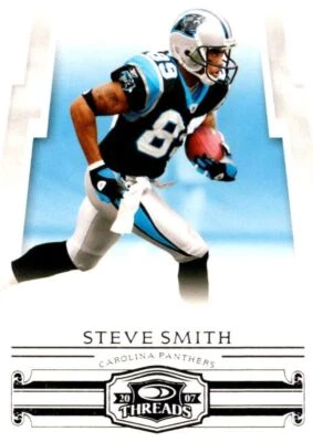 2007 Donruss Threads Steve Smith Carolina Panthers #8 - Image 1 of 2
