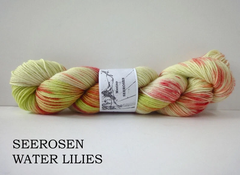 Handgefärbte Wolle Fine Merino Franziska Uhl Fb. SEEROSEN - Bild 1 von 1