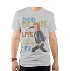 David Bowie T-Shirt Live Santa Monica ?73 Size Large New Men?S Unisex Women?S