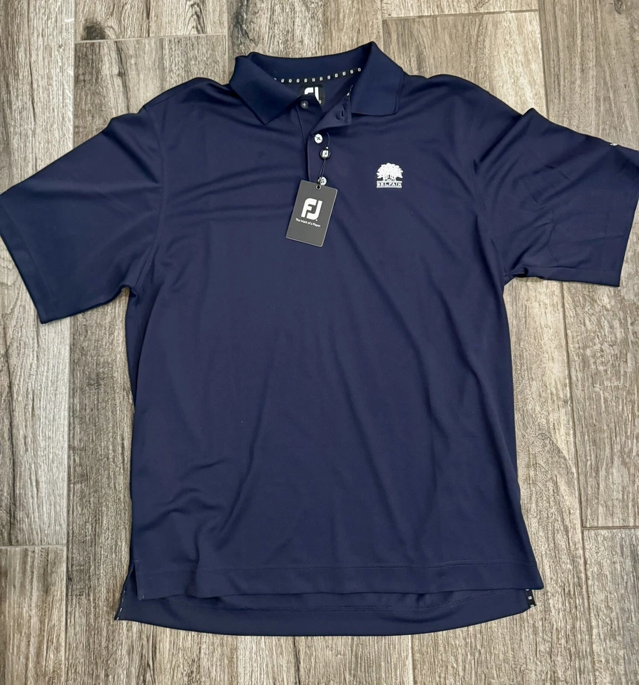 Camisa de golf FOOTJOY para hombre azul marino talla L logotipo rendimiento elástico club de golf nueva con etiquetas Foto 1 de 4