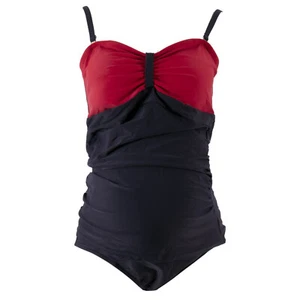 HERZMUTTER Schwangerschaftstankini rot dunkelblau / XL /Tankini Bademode - Bild 1 von 4