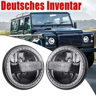 7 Zoll Runde LED Scheinwerfer Halo Hi/Lo Beam für Classic Mini Austin Rover - Bild 1 von 4