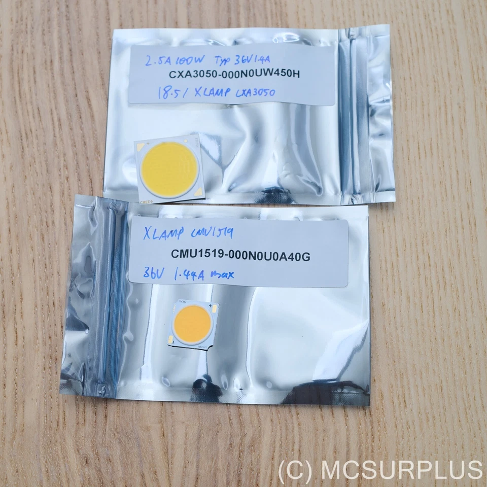 x2 Cree XLAMP COB LED modules CXA3050 and CMV1519 high wattage - Image 1 of 1