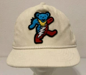 Vintage 90s Youngan Mens Corduroy Grateful Dead Adjustable Strapback Hat Cap - Picture 1 of 12