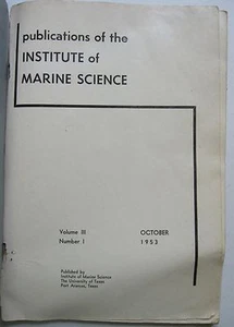1953 U Texas Institute Meereswissenschaften Fisch Haube Carre Garnelen Zoogeographie Golf - Bild 1 von 12