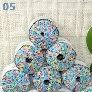 Sale New Lot of 6 Ballsx50g High-quality Nylon Ladder Track Knitting Yarn Gold - Picture 1 of 9