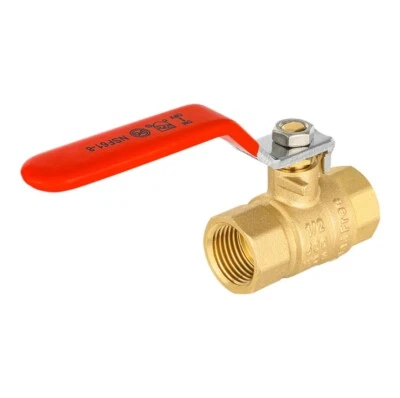 EFIELD 1/2" × 1/2" Female Thread NPT Ball Valve Red Lever Brass Lead Free