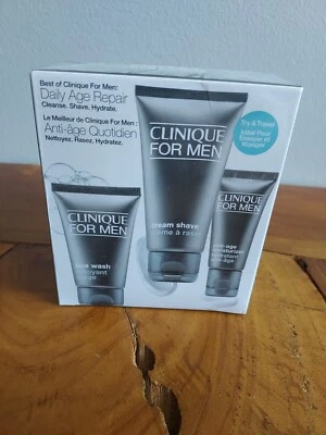 Clinique Para Hombre Edad Diaria Reparación Viaje Set Nuevo Precintado Foto 1 de 2