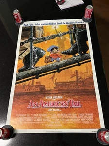 Vintage 1986 Universal Pictures Movie Poster - An American Tale - One Sheet - Picture 1 of 6