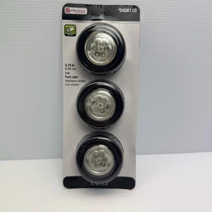 Utilitech Puck LED Lights 3 Count Battery New - 0406110 2.75” - Picture 1 of 6