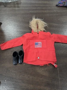 Vintage Hasbro GI Joe 1969 Fight for Survival Red Parka and Black Shoes - Picture 1 of 6