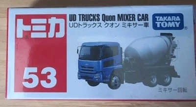 Takara Tomy Tomica No.53 UD TRUCKS QUON MEZCLADOR COCHE Diecast Modelo Coche Nuevo Sellado  Foto 1 de 3