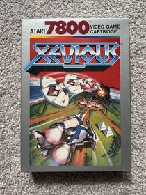 Xevious Atari 7800, 1987 Complete CIB w/ Warranty Card Tested Working