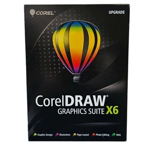 Corel Draw Graphics Suite X6 UPDRADE DVD/Przewodnik/Skrócona instrukcja obsługi EUC - Zdjęcie 1 z 5