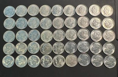 Uncirculated Roosevelt Dime 90% Constitutional Junk Silver Choose How Many!! - Image 1 of 2