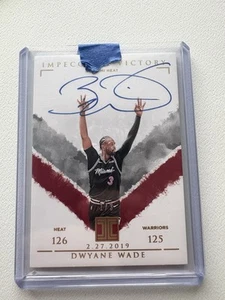 2019-20 Panini Impeccable - Impeccable Victory Signatures Dwyane Wade #IV-DWD /3 - Picture 1 of 2