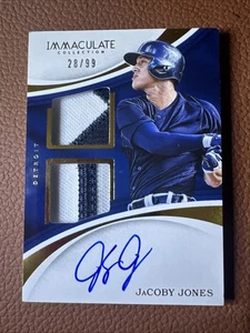 2017 Immaculate Jacoby Jones Hard Auto /99 Detroit  - Picture 1 of 3