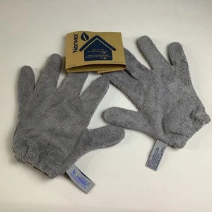 Norwex Grey Hair-Drying Microfiber Gloves with BacLock Microfiber Norwex-New - Picture 1 of 2
