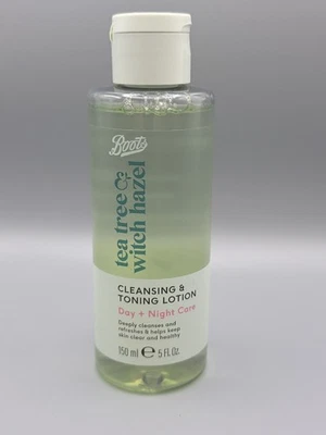 Boots Tea Tree & Witch Hazel Cleansing & Toning Lotion 150ml FREE and FAST P&P - Image 1 of 2