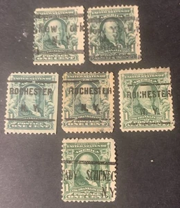 NY Precancel Stamps 1902 1c green 6pcs. - Picture 1 of 1