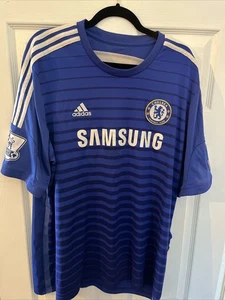 Adidas Chelsea FC Eden Hazard#10 2013/2014 Home Jersey Rare XXL EPL Patches - Picture 1 of 14