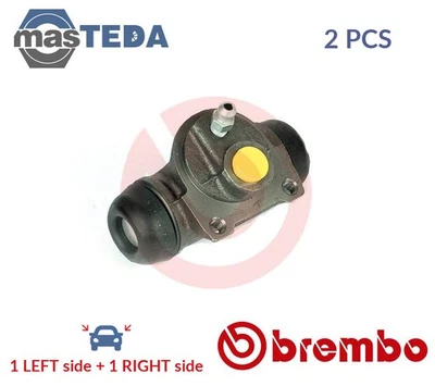 A 12 321 DRUM WHEEL BRAKE CYLINDER PAIR REAR BREMBO 2PCS NEW OE REPLACEMENT - Image 1 of 4