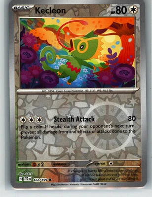 Pokémon TCG Journey Together Kecleon Rev Holo NM - Image 1 of 2