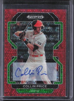 2022 Prizm Draft Picks #PDP193 Collin Price Red Donut Circles Auto #/99 - Image 1 of 2