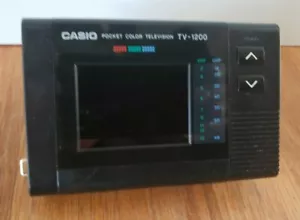 Vintage Casio Color Mini Pocket Television TV Model TV-1200 - Picture 1 of 11
