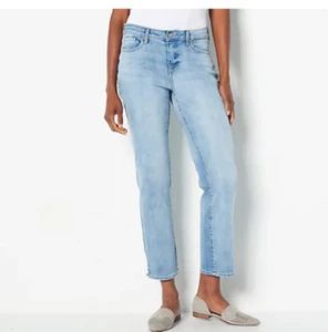 NYDJ - Jeans Curves 360 slim dritti alla caviglia - Blu Biscayne - Foto 1 di 4