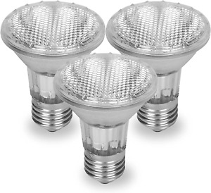 Par 20 3 Pack FL25 50PAR20/FL 50 Watt Halogen Spot Light Bulb Replacement 120V 1
