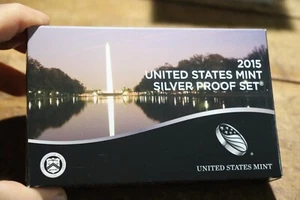 2015-S United States Mint Silver Proof Set with COA And Box 14 Coins 90% - Picture 1 of 6
