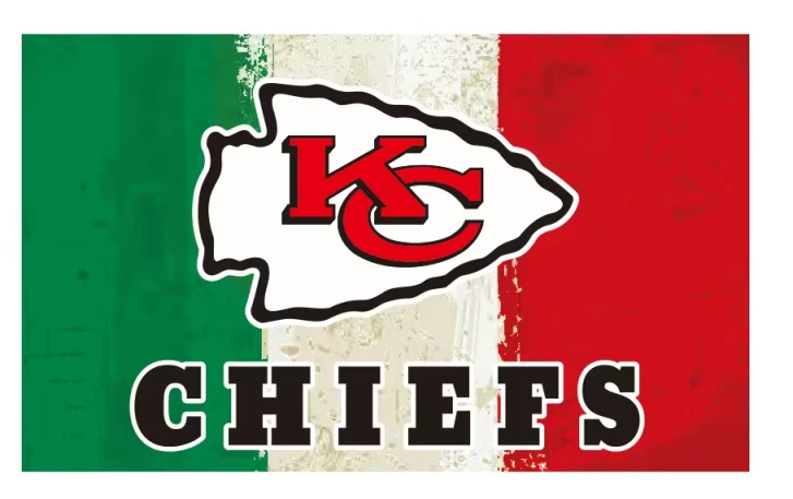 Kansas City Chiefs Football Mexican Flag 3x5ft Banner US SELLER - Image 1 of 1