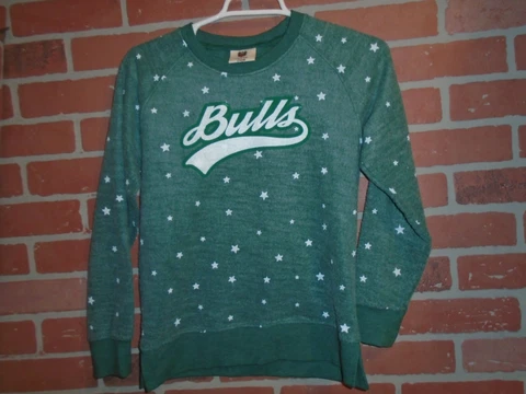 UNIVERSITY OF SOUTH FLORIDA BULLS GIRLS LIGHT SWEATSHIRT SIZE 10M Cover