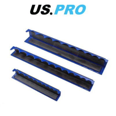 US PRO Tools 3 Piece Magnetic Socket Holder Storage Rail 1/4" 3/8" 1/2" Drives  - Image 1 of 3