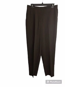 Jones New York Platinum Size 12 Brown Lined Dress Pants Boot Cut - Picture 1 of 6