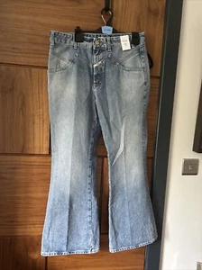 Free People x CLOSED Women’s Riding X crop Flare Jeans Blue 29 BNWT £280 NEW NWT - Picture 1 of 15