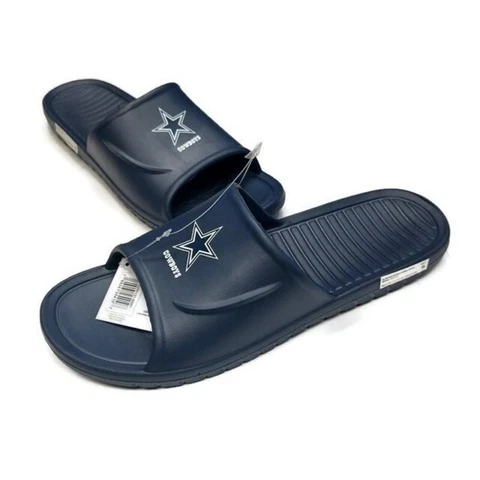 NFL FOCO Men's Dallas Cowboys Shower Slides / Sandals Flip Flops Cover