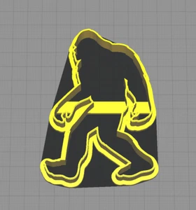Bigfoot Sasquatch Shaped Cookie Cutter - Picture 1 of 1