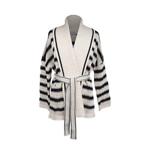 Christian Dior Dioriviera Belted Cardigan Dior Marinière Cotton 38 / 6 New - Picture 1 of 11